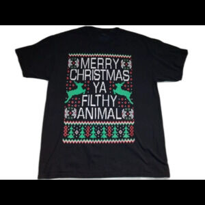Chill Unisex  Graphic T Shirt Size L Funny Black Xmas Theme Winter Holidays